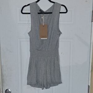 POL Gray Sleeveless Jumpsuit